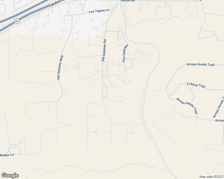 map of restaurants, bars, coffee shops, grocery stores, and more near 23 Camino Del Leo in Santa Fe