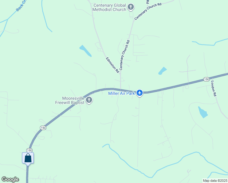 map of restaurants, bars, coffee shops, grocery stores, and more near 17389 Mooresville Road in Mooresville