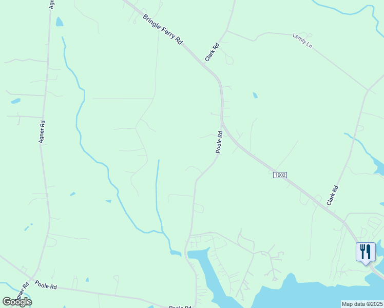 map of restaurants, bars, coffee shops, grocery stores, and more near 3420 Poole Road in Salisbury
