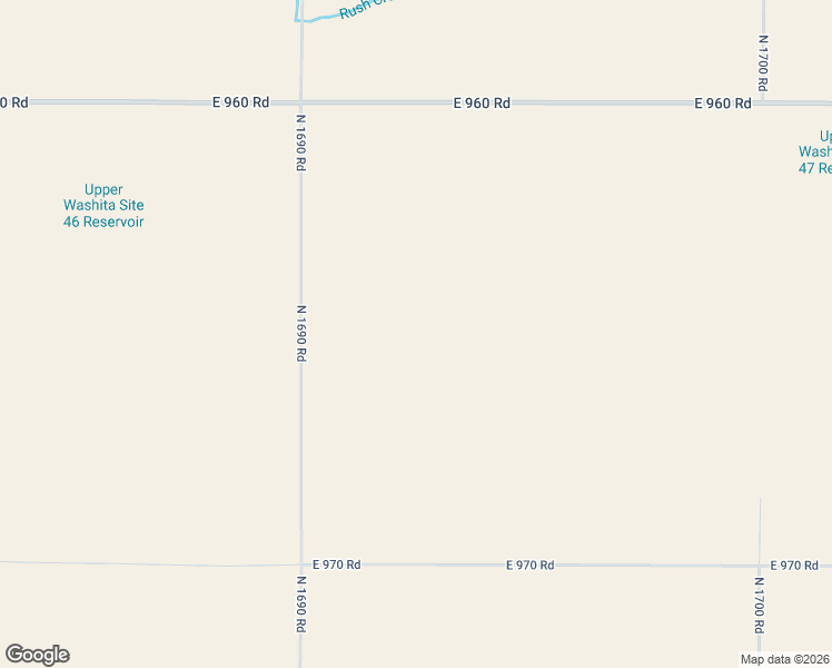 map of restaurants, bars, coffee shops, grocery stores, and more near 16928 East 960 Road in Reydon