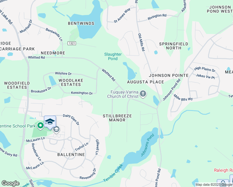 map of restaurants, bars, coffee shops, grocery stores, and more near 8005 Stillbreeze Drive in Fuquay-Varina