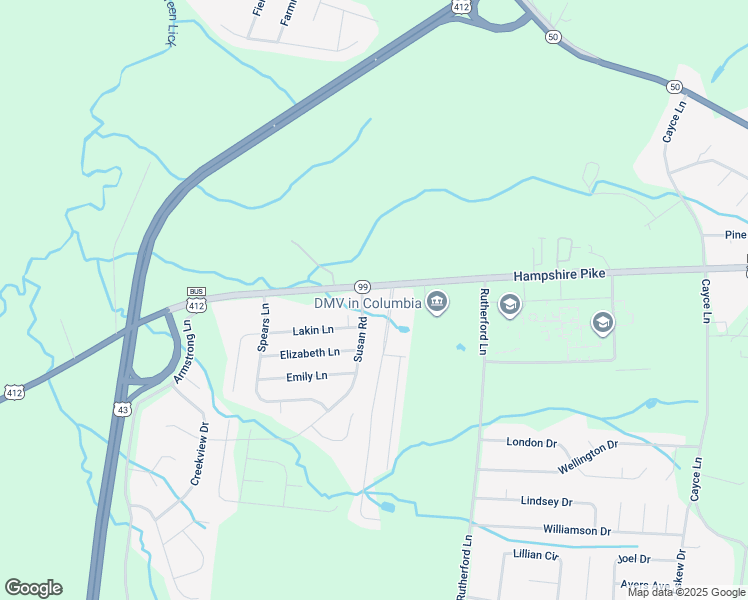 map of restaurants, bars, coffee shops, grocery stores, and more near 1759 Hampshire Pike in Columbia