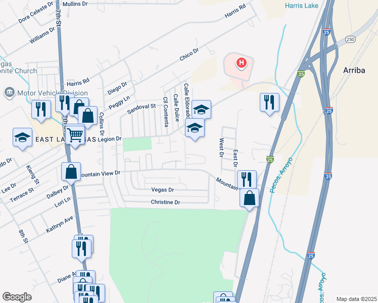 map of restaurants, bars, coffee shops, grocery stores, and more near 474 Legion Drive in Las Vegas