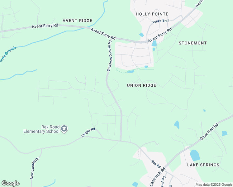 map of restaurants, bars, coffee shops, grocery stores, and more near 116 Ava Court in Holly Springs