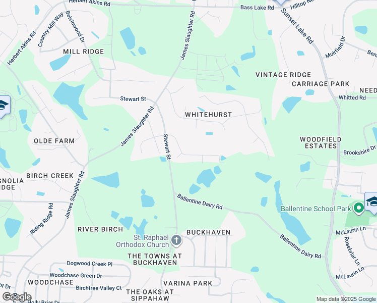 map of restaurants, bars, coffee shops, grocery stores, and more near 713 Culmore Drive in Fuquay Varina