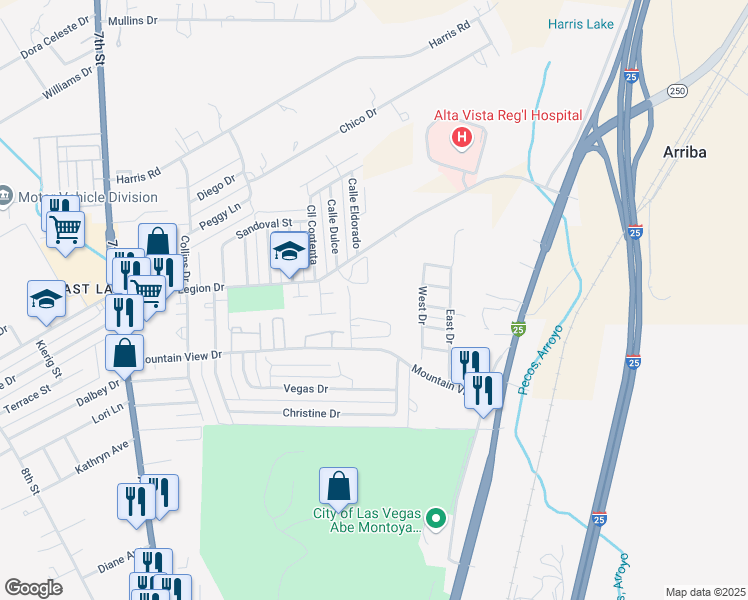 map of restaurants, bars, coffee shops, grocery stores, and more near 474 Legion Drive in Las Vegas