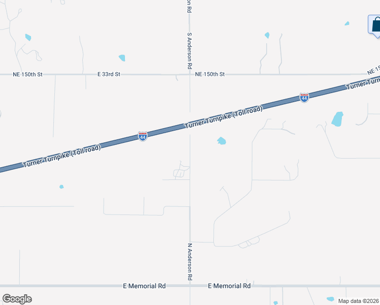 map of restaurants, bars, coffee shops, grocery stores, and more near 14621 North Anderson Road in Jones
