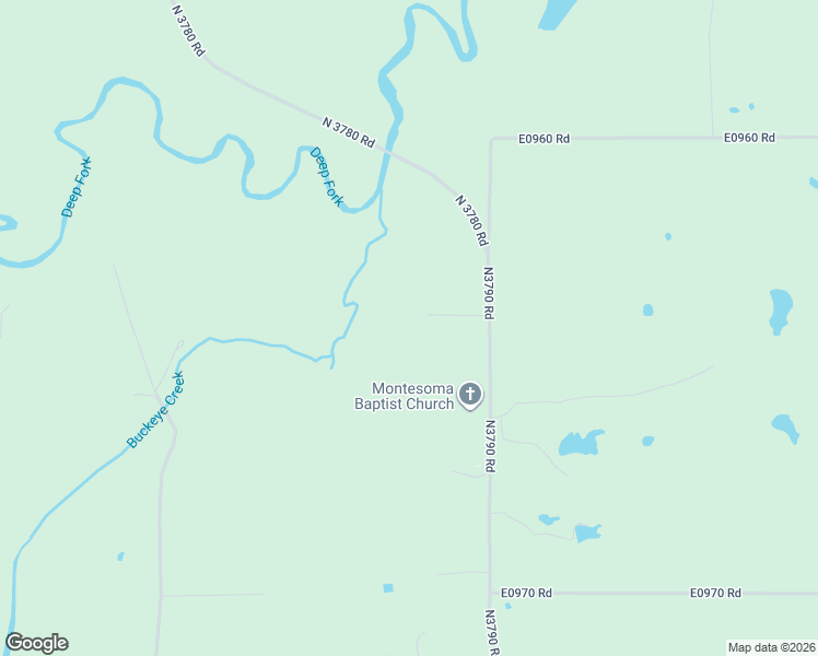 map of restaurants, bars, coffee shops, grocery stores, and more near N3790 Road in Okemah