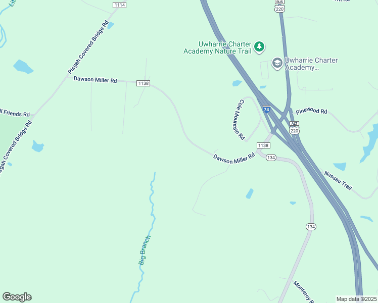 map of restaurants, bars, coffee shops, grocery stores, and more near 477 Dawson Miller Road in Asheboro