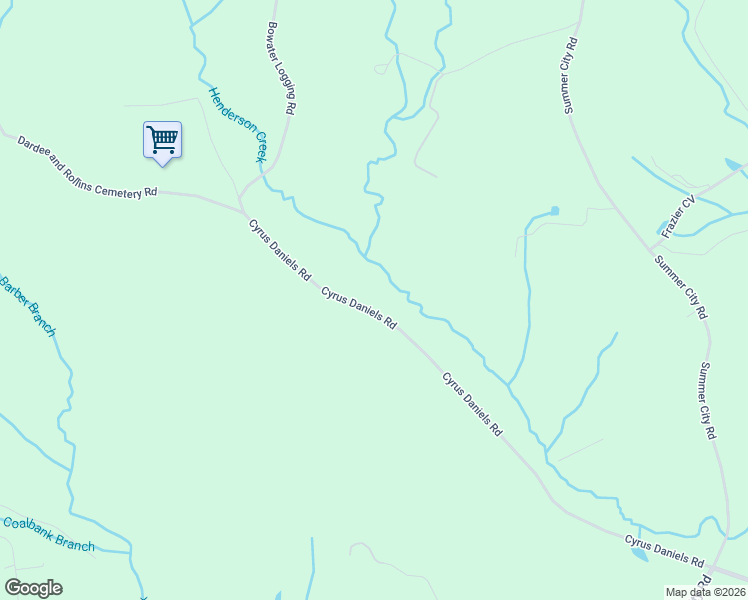 map of restaurants, bars, coffee shops, grocery stores, and more near 1085 Cyrus Daniels Road in Evensville