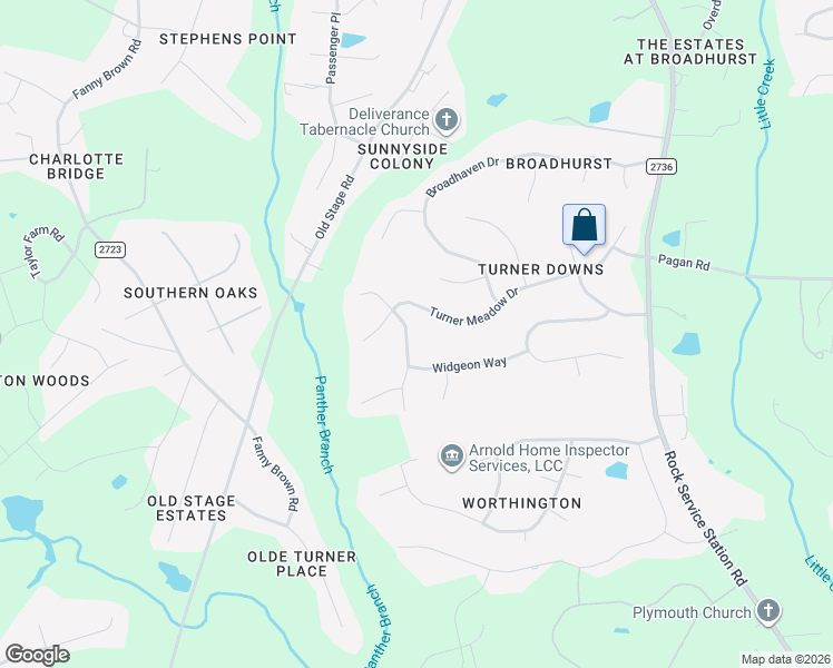 map of restaurants, bars, coffee shops, grocery stores, and more near 5637 Turner Glen Drive in Raleigh