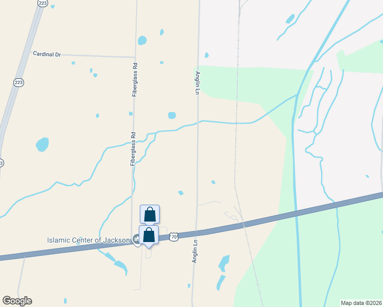 map of restaurants, bars, coffee shops, grocery stores, and more near 289-495 Anglin Lane in Jackson