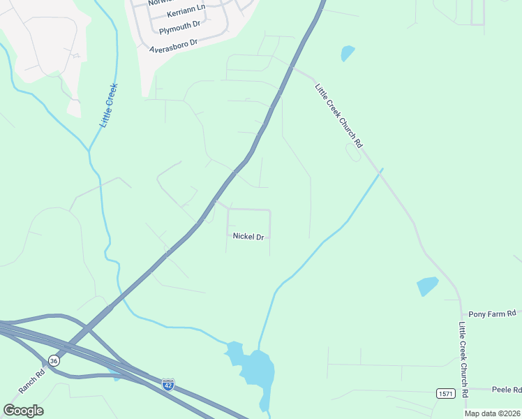 map of restaurants, bars, coffee shops, grocery stores, and more near 2135 Happy Trails Road in Clayton