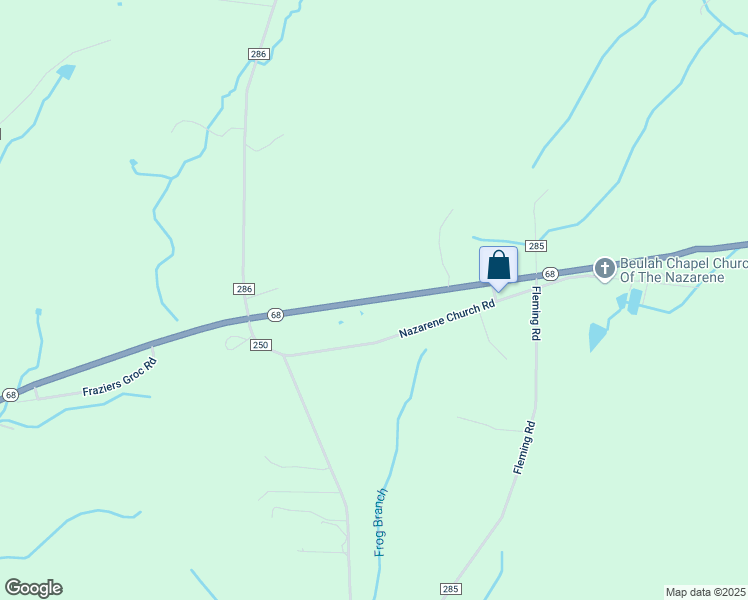 map of restaurants, bars, coffee shops, grocery stores, and more near 2227 Highway 68 in Niota