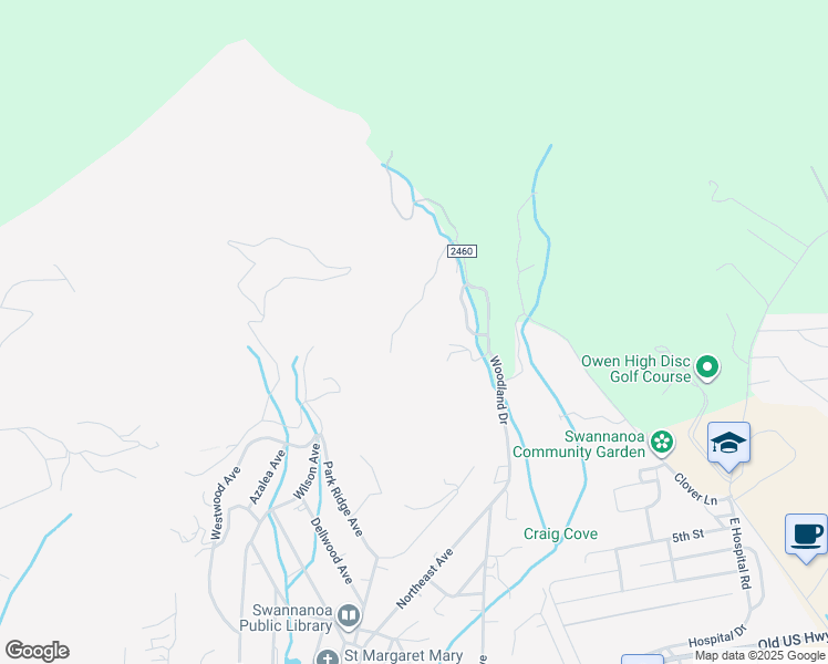 map of restaurants, bars, coffee shops, grocery stores, and more near 52 Hope View Road in Swannanoa