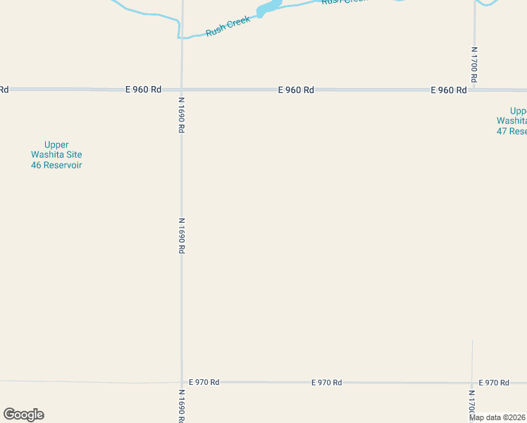 map of restaurants, bars, coffee shops, grocery stores, and more near 16928 East 960 Road in Reydon