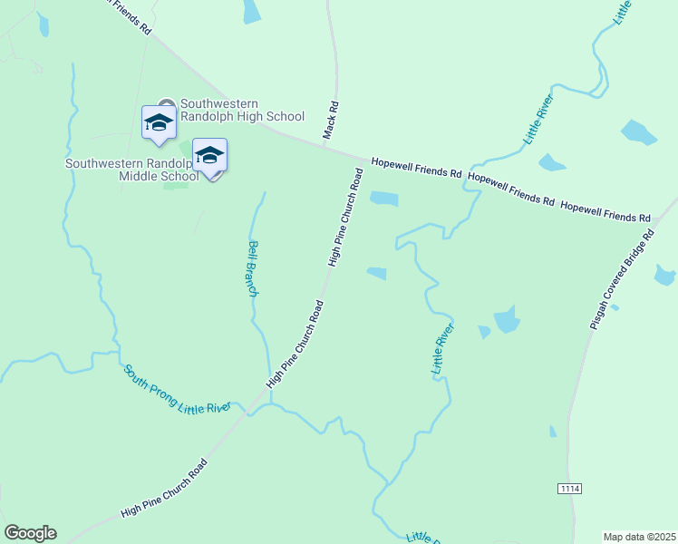 map of restaurants, bars, coffee shops, grocery stores, and more near 2659 High Pine Church Road in Asheboro