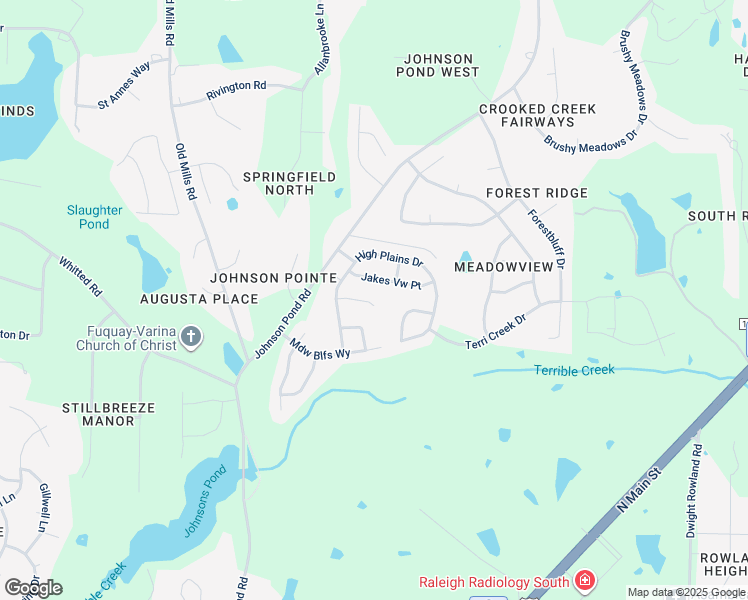 map of restaurants, bars, coffee shops, grocery stores, and more near 2929 Violet Way in Fuquay-Varina