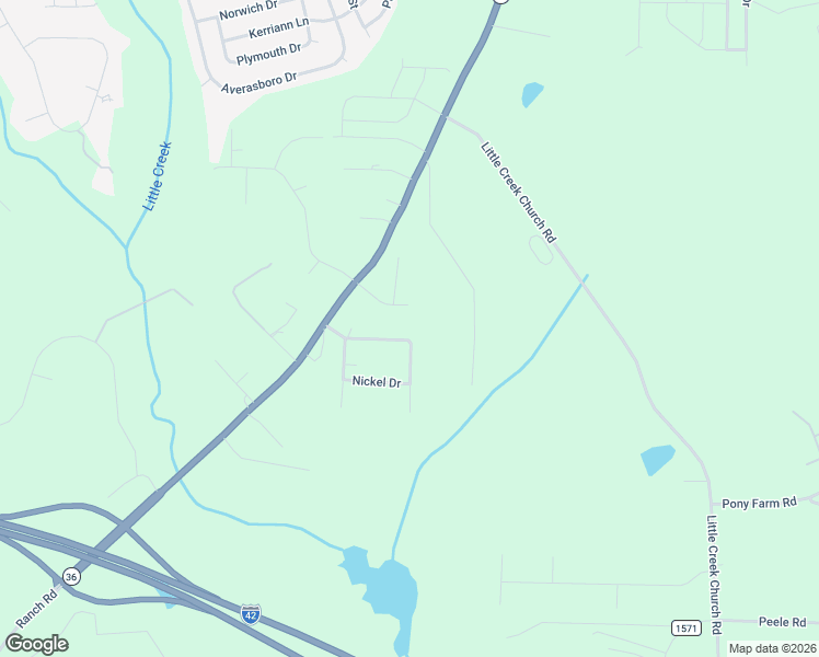 map of restaurants, bars, coffee shops, grocery stores, and more near 2135 Happy Trails Road in Clayton