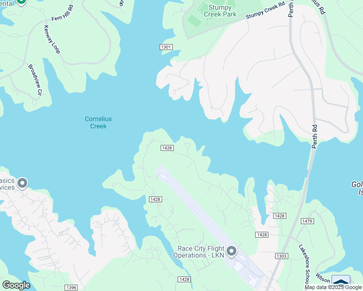 map of restaurants, bars, coffee shops, grocery stores, and more near 114 Dunsmere Lane in Mooresville