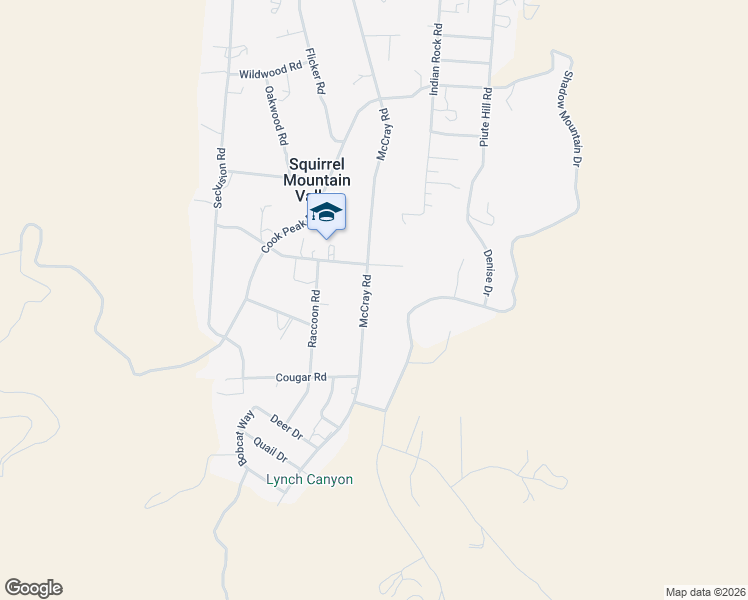 map of restaurants, bars, coffee shops, grocery stores, and more near 3200 McCray Road in Lake Isabella