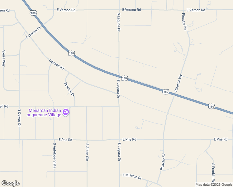 map of restaurants, bars, coffee shops, grocery stores, and more near Carmen Road in Valle