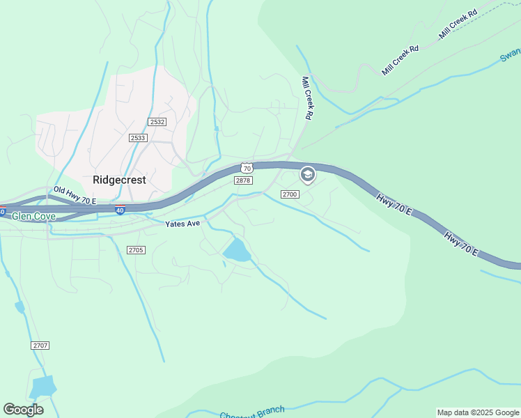 map of restaurants, bars, coffee shops, grocery stores, and more near 92 Weston Drive in Black Mountain