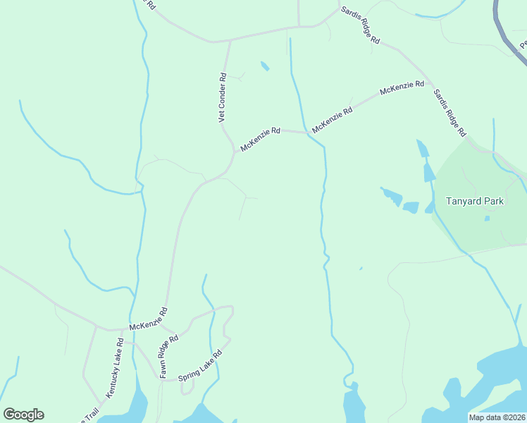 map of restaurants, bars, coffee shops, grocery stores, and more near 2982 McKenzie Road in Parsons