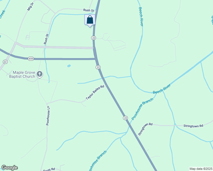 map of restaurants, bars, coffee shops, grocery stores, and more near 1 Taylor Bailey Road in Lexington
