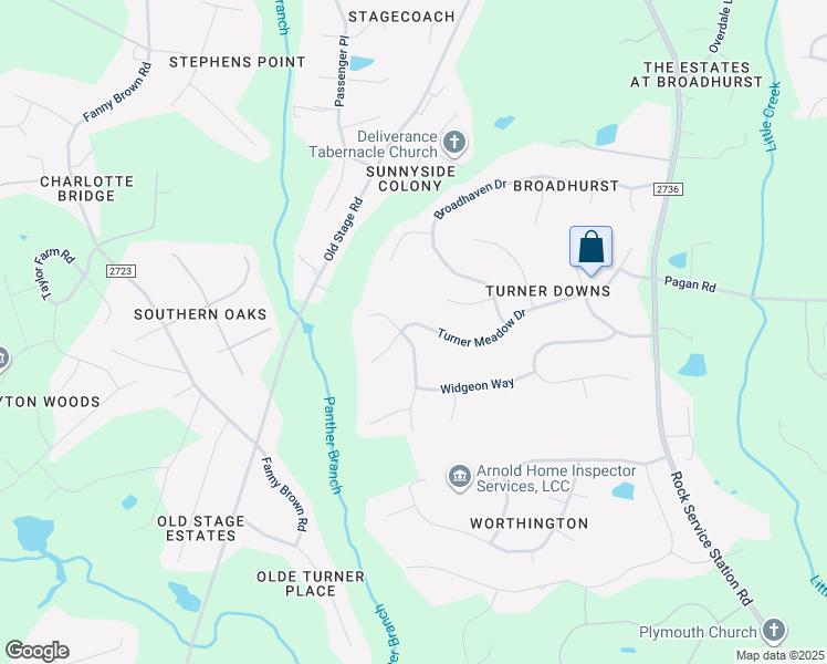 map of restaurants, bars, coffee shops, grocery stores, and more near 5629 Turner Glen Drive in Raleigh