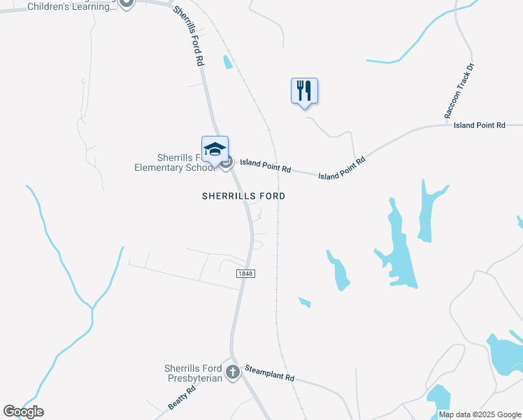 map of restaurants, bars, coffee shops, grocery stores, and more near 8172 Sherrills Ford Road in Sherrills Ford