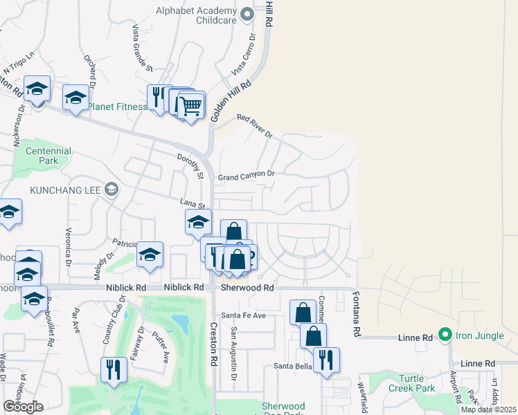 map of restaurants, bars, coffee shops, grocery stores, and more near 1327 White Clover Lane in Paso Robles