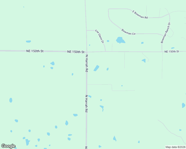 map of restaurants, bars, coffee shops, grocery stores, and more near 14918 North Harrah Road in Luther