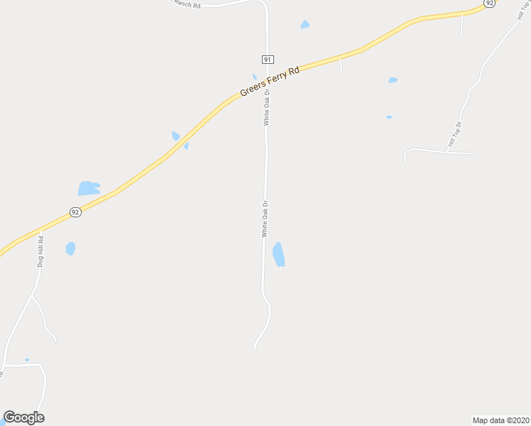 map of restaurants, bars, coffee shops, grocery stores, and more near White Oak Drive in Drasco