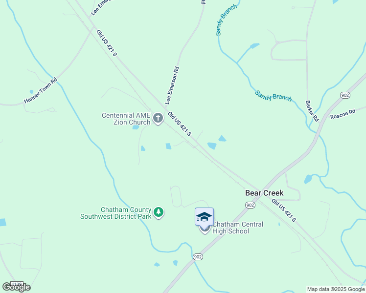 map of restaurants, bars, coffee shops, grocery stores, and more near 101 Curtis Brower Road in Bear Creek