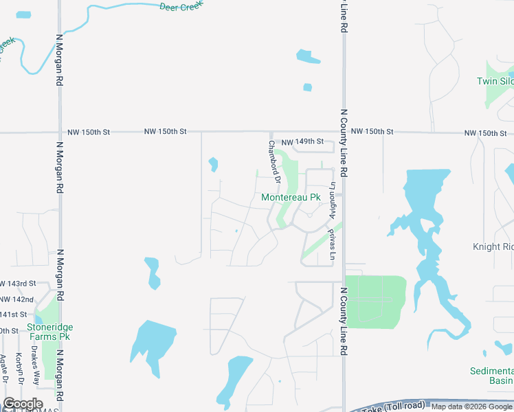 map of restaurants, bars, coffee shops, grocery stores, and more near 9216 Northwest 147th Place in Yukon
