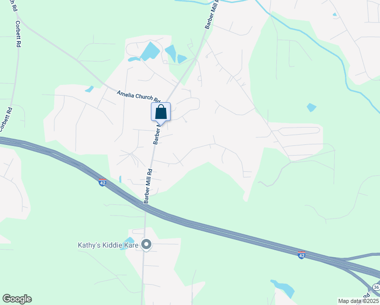 map of restaurants, bars, coffee shops, grocery stores, and more near 2208 Stephanie Lane in Clayton