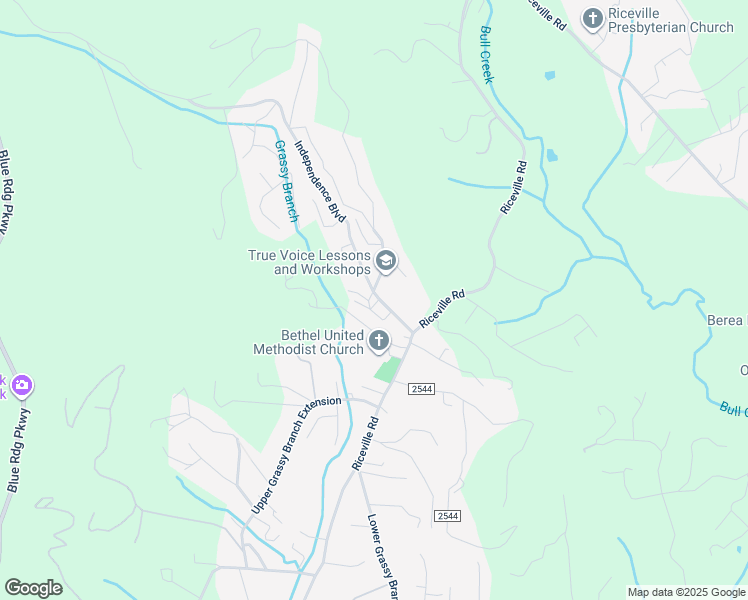 map of restaurants, bars, coffee shops, grocery stores, and more near 22 Independence Boulevard in Asheville