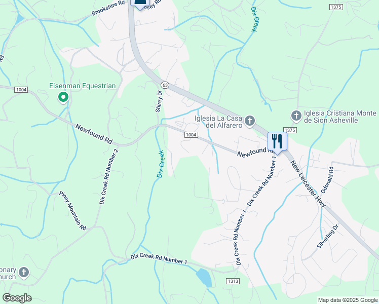 map of restaurants, bars, coffee shops, grocery stores, and more near 20 Archery Lane in Asheville