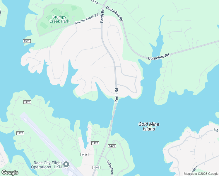 map of restaurants, bars, coffee shops, grocery stores, and more near 120 Hideaway Lane in Mooresville