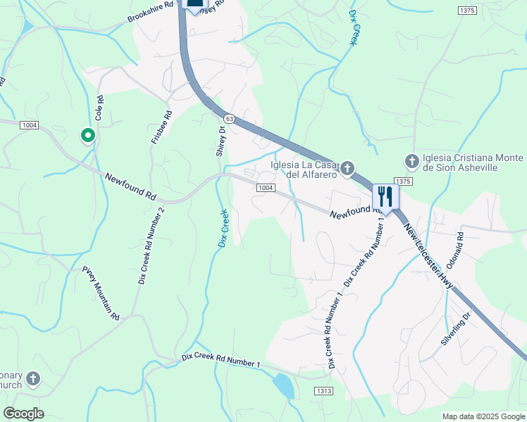 map of restaurants, bars, coffee shops, grocery stores, and more near 20 Archery Lane in Asheville