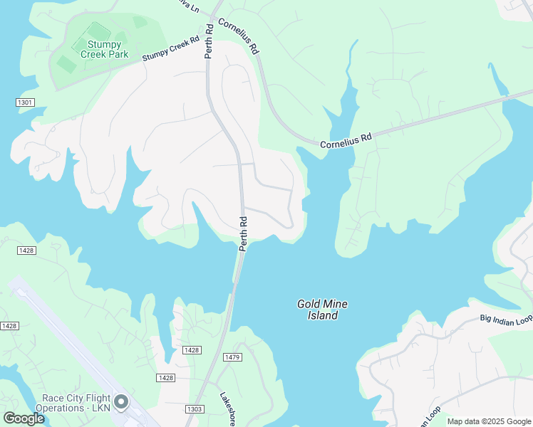 map of restaurants, bars, coffee shops, grocery stores, and more near Sagemore Road in Mooresville