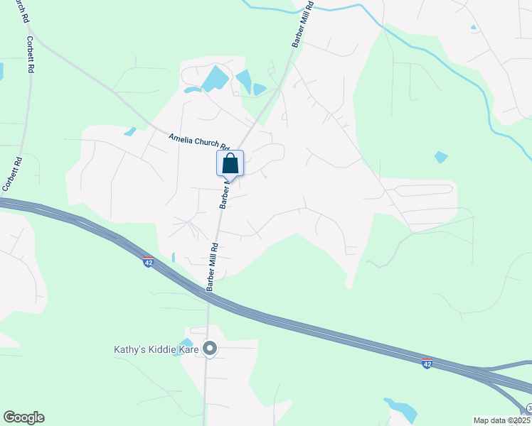 map of restaurants, bars, coffee shops, grocery stores, and more near 2208 Stephanie Lane in Clayton