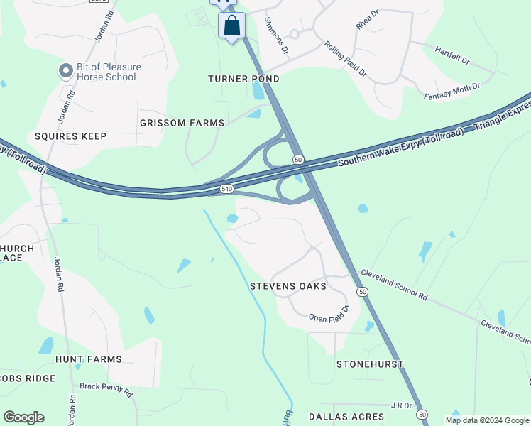 map of restaurants, bars, coffee shops, grocery stores, and more near 929 Open Field Drive in Garner