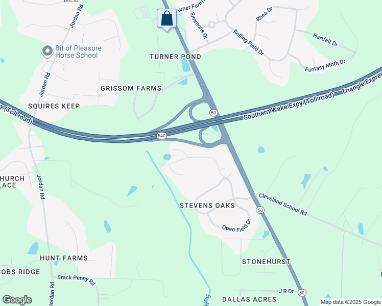 map of restaurants, bars, coffee shops, grocery stores, and more near 929 Open Field Drive in Garner