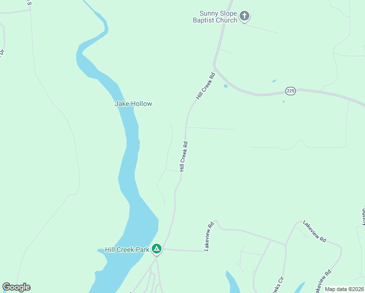 map of restaurants, bars, coffee shops, grocery stores, and more near 210 Hill Creek Road in Greers Ferry