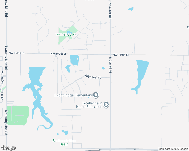 map of restaurants, bars, coffee shops, grocery stores, and more near 14620 Doulton Circle in Oklahoma City