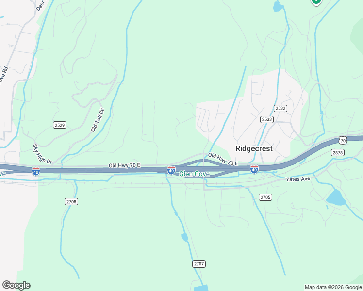 map of restaurants, bars, coffee shops, grocery stores, and more near 611 Old Highway 70 East in Swannanoa