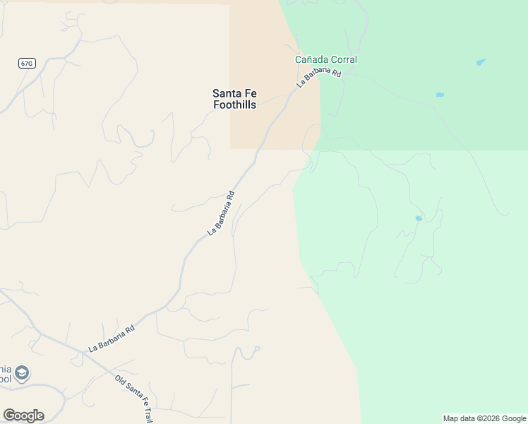 map of restaurants, bars, coffee shops, grocery stores, and more near 43 Overlook Road in Santa Fe