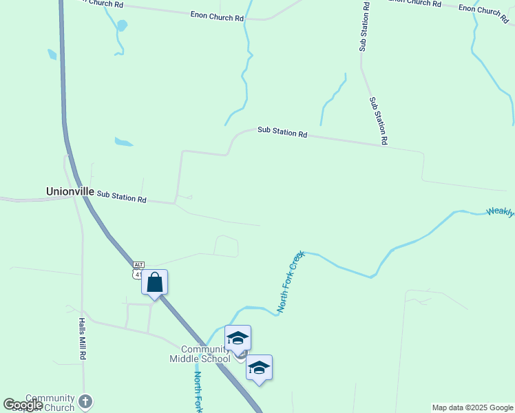 map of restaurants, bars, coffee shops, grocery stores, and more near 128 Conquest Court in Unionville